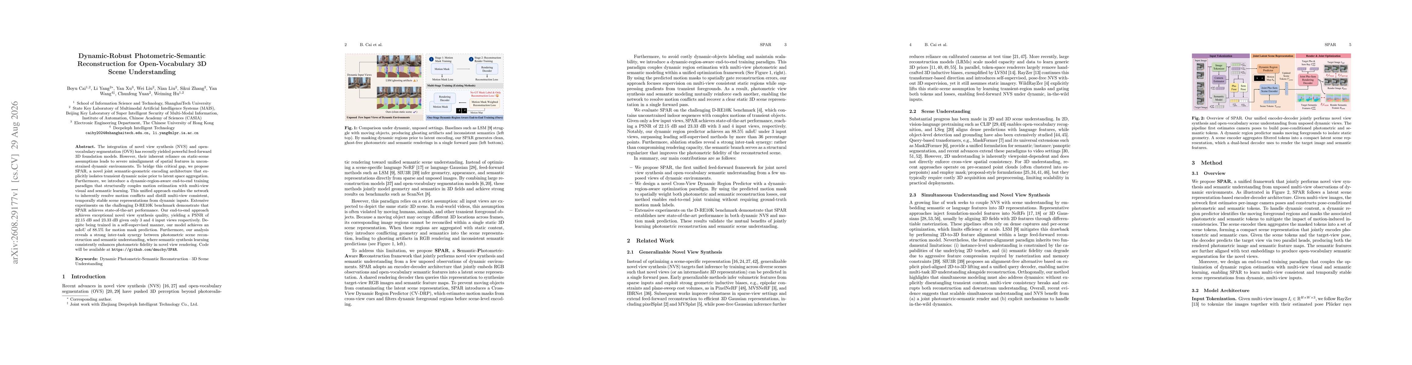 Thumbnail for Dynamic-Robust Photometric-Semantic Reconstruction for Open-Vocabulary 3D Scene Understanding