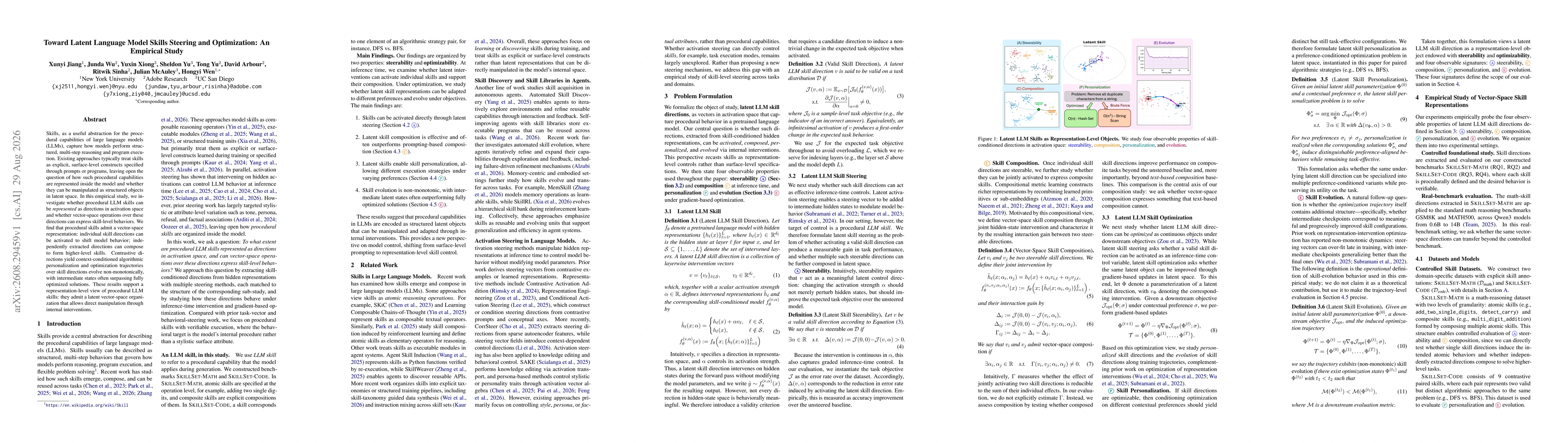 Thumbnail for Toward Latent Language Model Skills Steering and Optimization: An Empirical Study