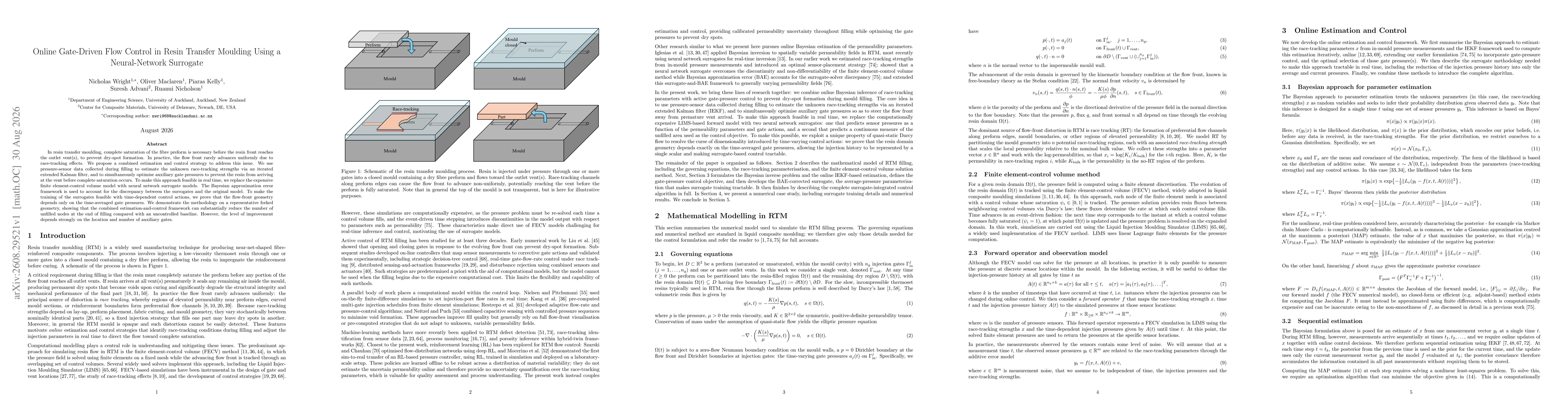 Thumbnail for Online Gate-Driven Flow Control in Resin Transfer Moulding Using a Neural-Network Surrogate