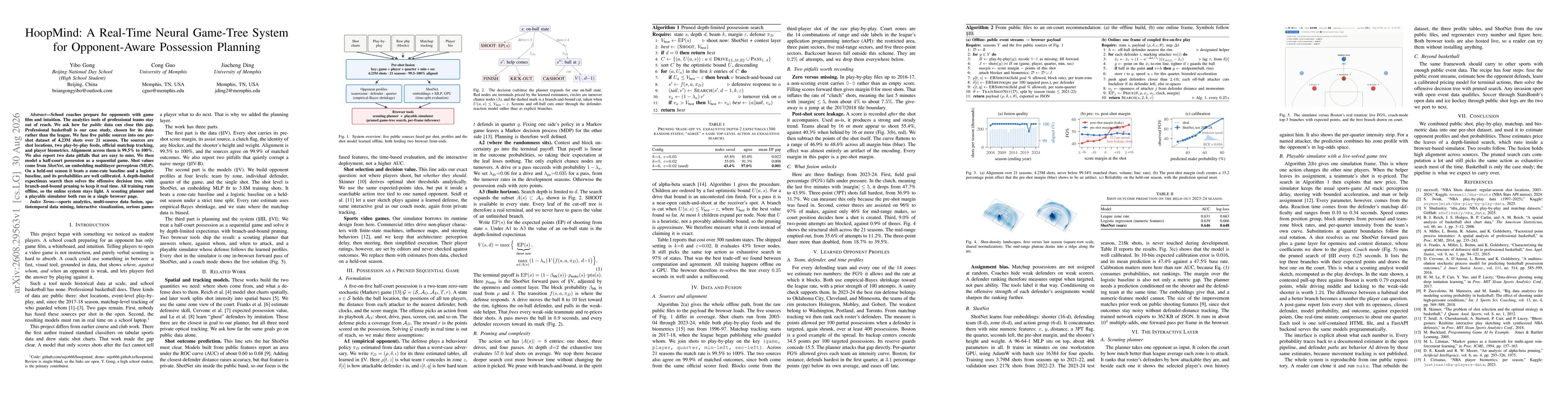 Thumbnail for HoopMind: A Real-Time Neural Game-Tree System for Opponent-Aware Possession Planning
