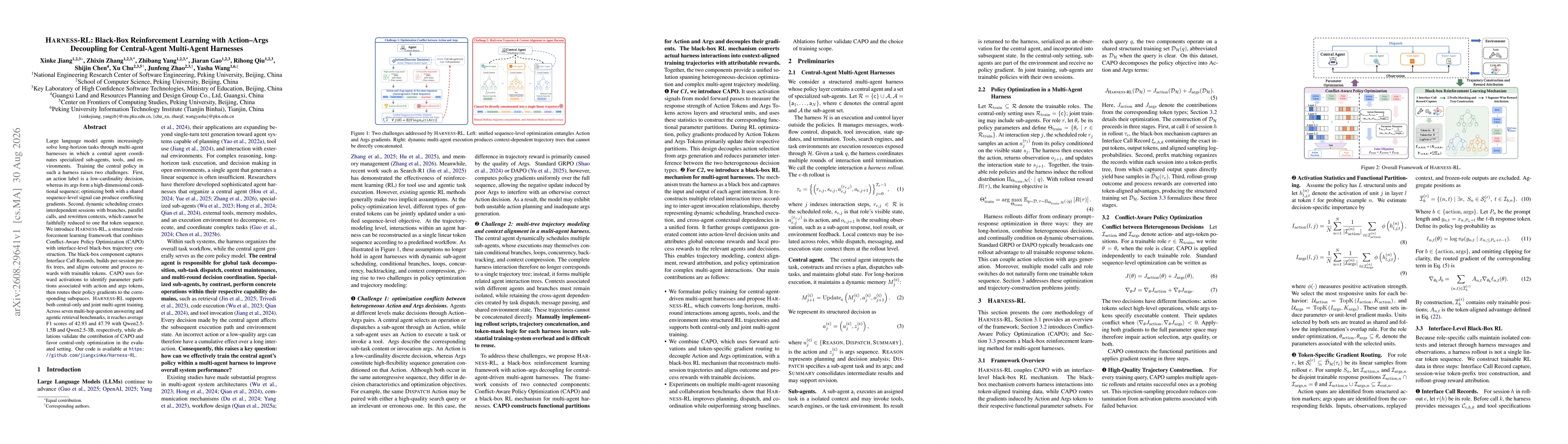 Thumbnail for Harness-RL: Black-Box Reinforcement Learning with Action-Args Decoupling for Central-Agent Multi-Agent Harnesses