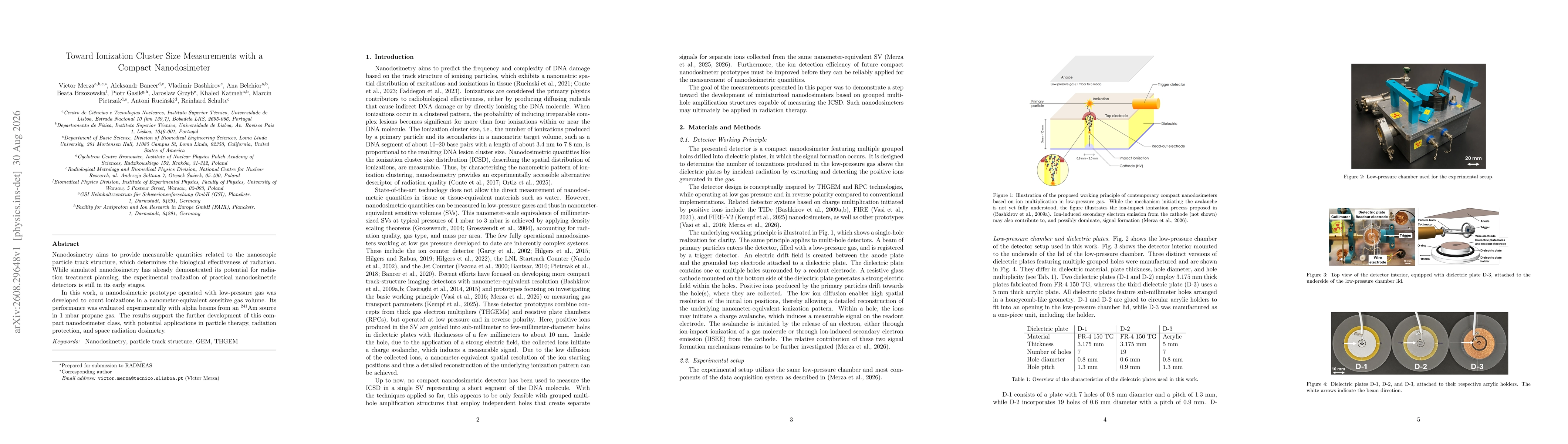 Thumbnail for Toward Ionization Cluster Size Measurements with a Compact Nanodosimeter