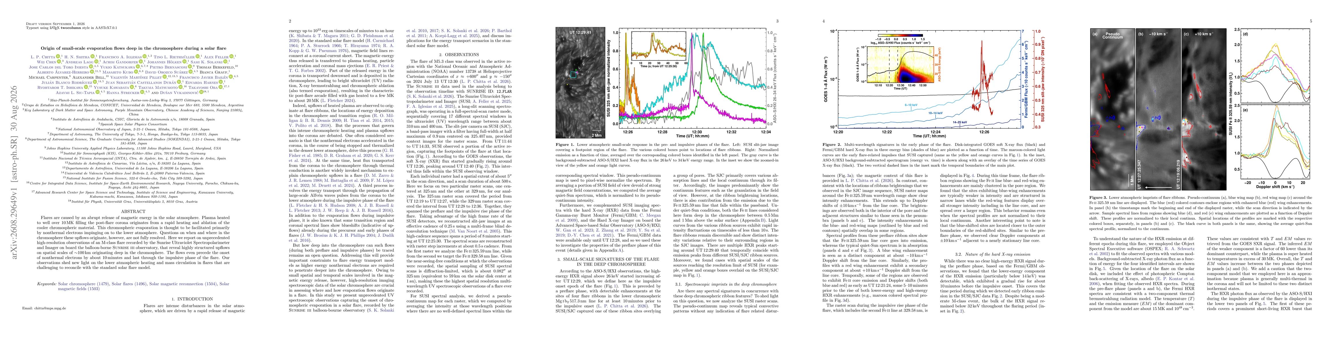 Thumbnail for Origin of small-scale evaporation flows deep in the chromosphere during a solar flare