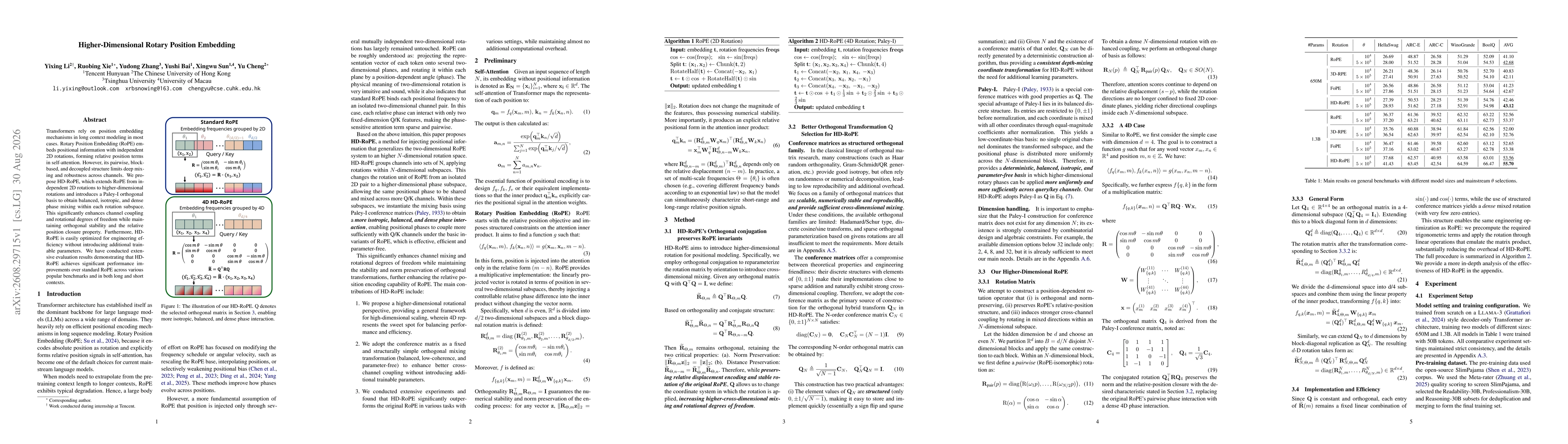 Thumbnail for Higher-Dimensional Rotary Position Embedding