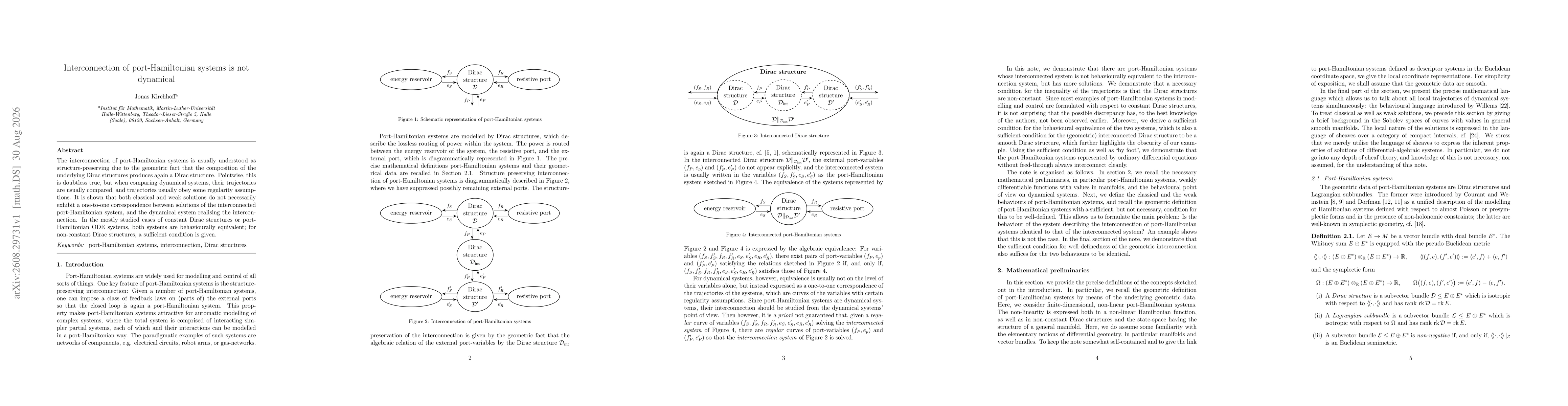 Thumbnail for Interconnection of port-Hamiltonian systems is not dynamical