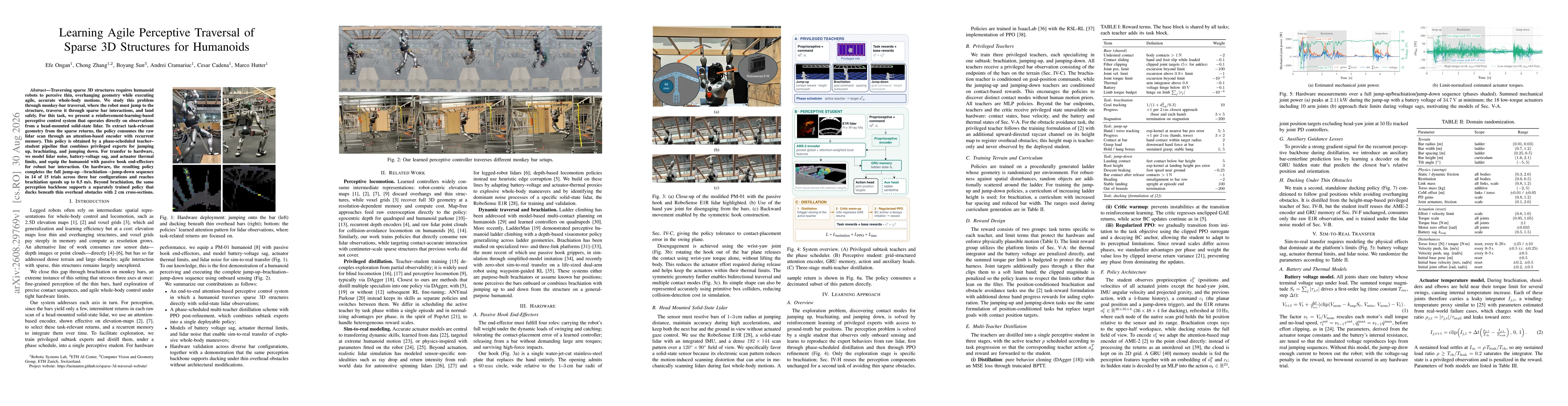 Thumbnail for Learning Agile Perceptive Traversal of Sparse 3D Structures for Humanoids