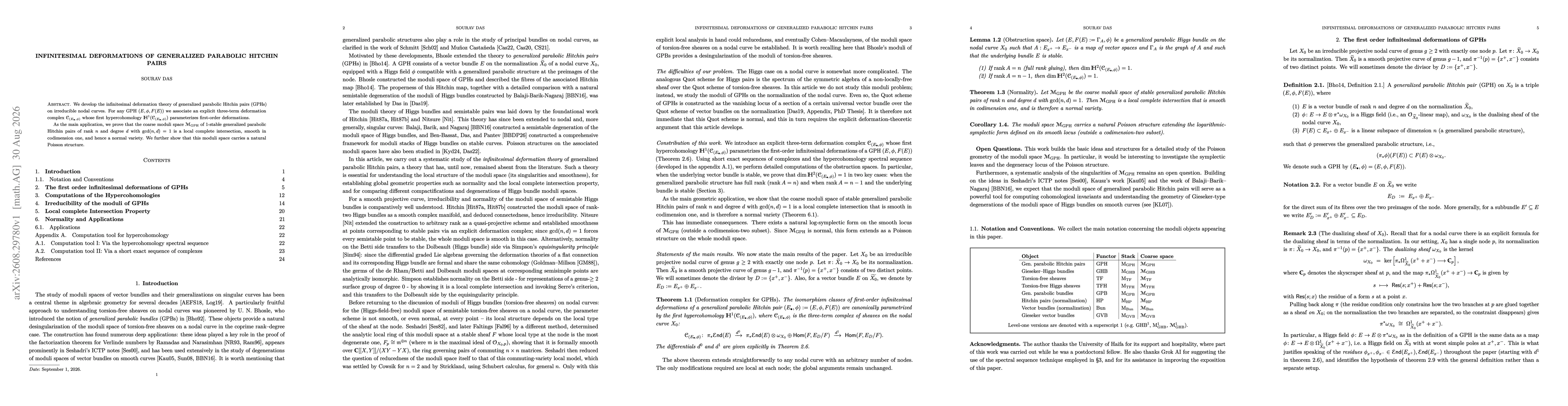Thumbnail for Infinitesimal Deformations of Generalized Parabolic Hitchin Pairs