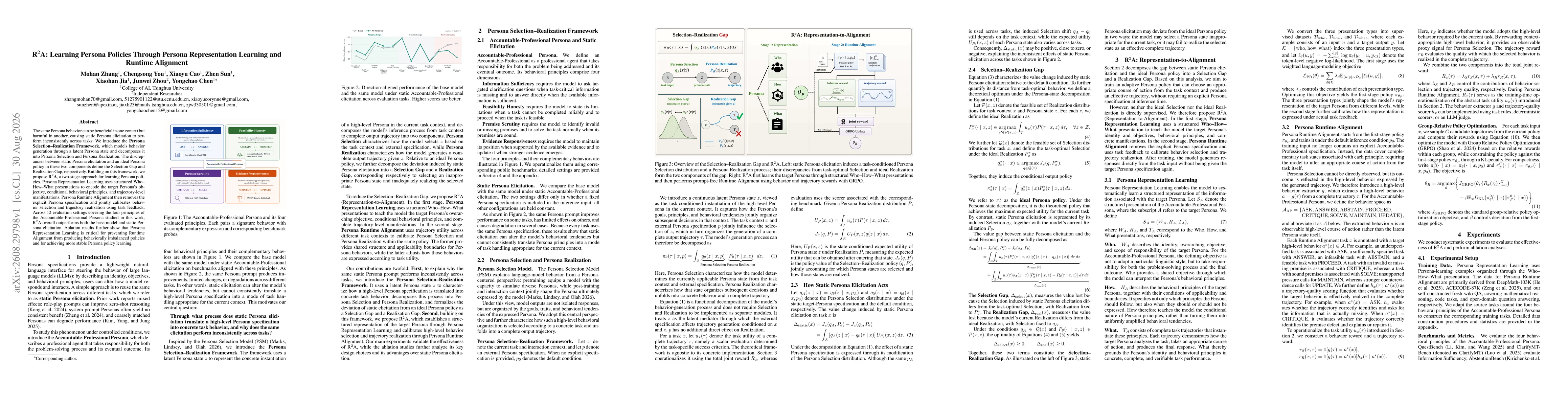 Thumbnail for R$^2$A: Learning Persona Policies Through Persona Representation Learning and Runtime Alignment
