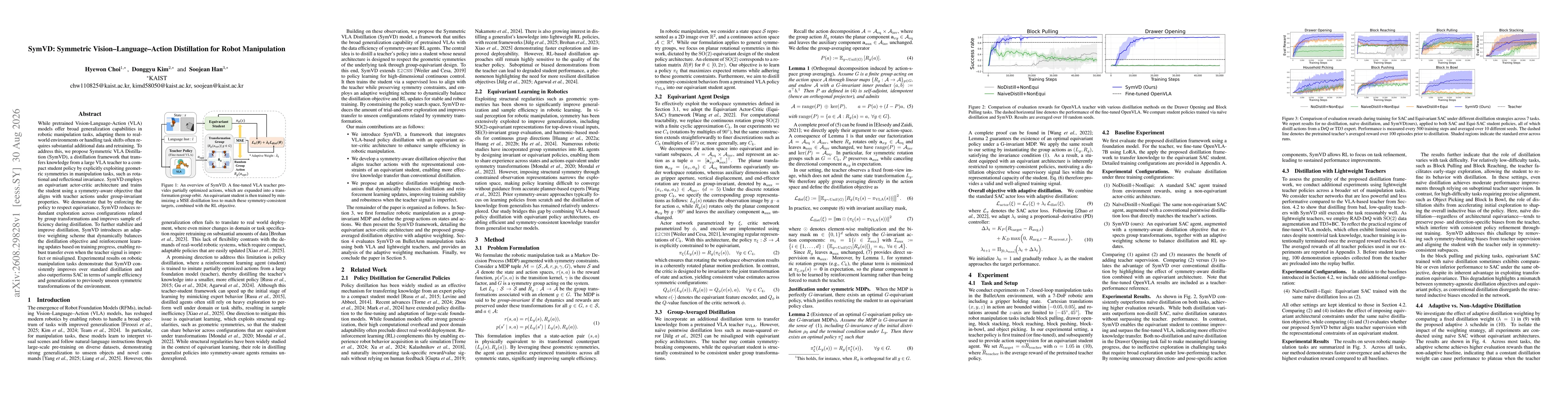 Thumbnail for SymVD: Symmetric Vision Language Action Distillation for Robot Manipulation