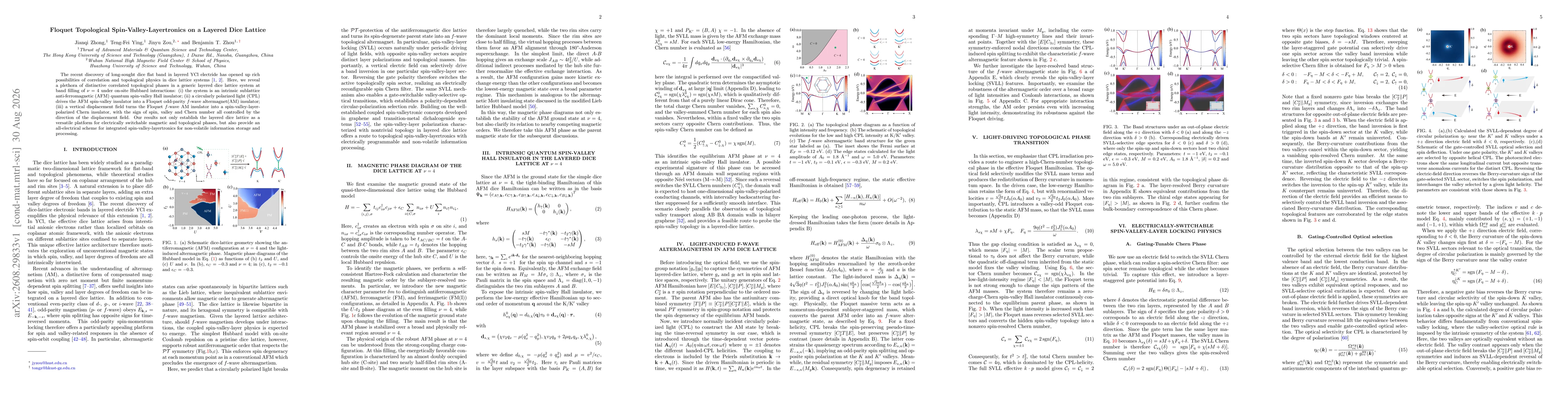 Thumbnail for Floquet Topological Spin-Valley-Layertronics on a Layered Dice Lattice