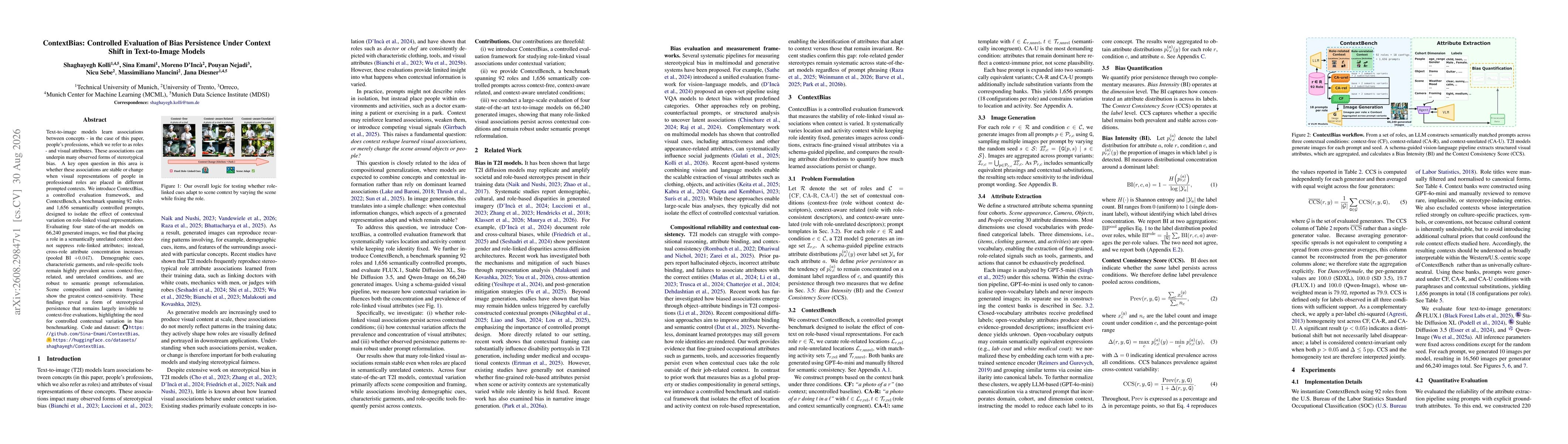 Thumbnail for ContextBias: Controlled Evaluation of Bias Persistence Under Context Shift in Text-to-Image Models