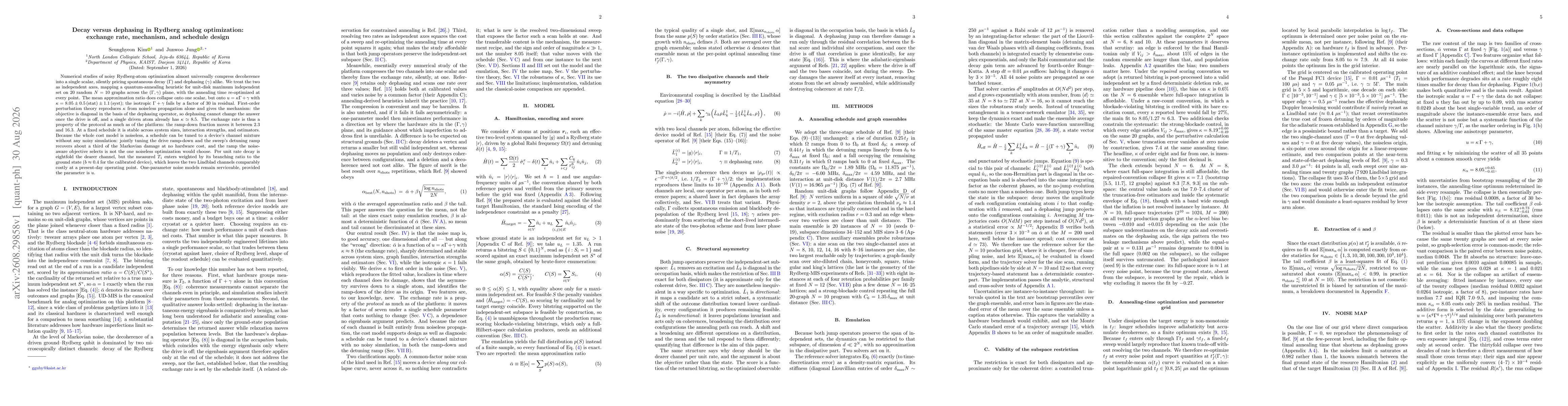 Thumbnail for Decay versus dephasing in Rydberg analog optimization: exchange rate, mechanism, and schedule design