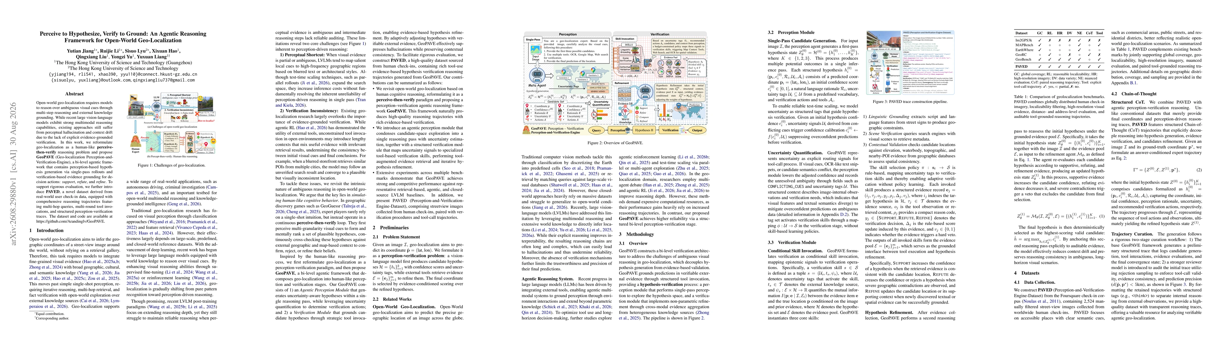 Thumbnail for Perceive to Hypothesize, Verify to Ground: An Agentic Reasoning Framework for Open-World Geo-Localization