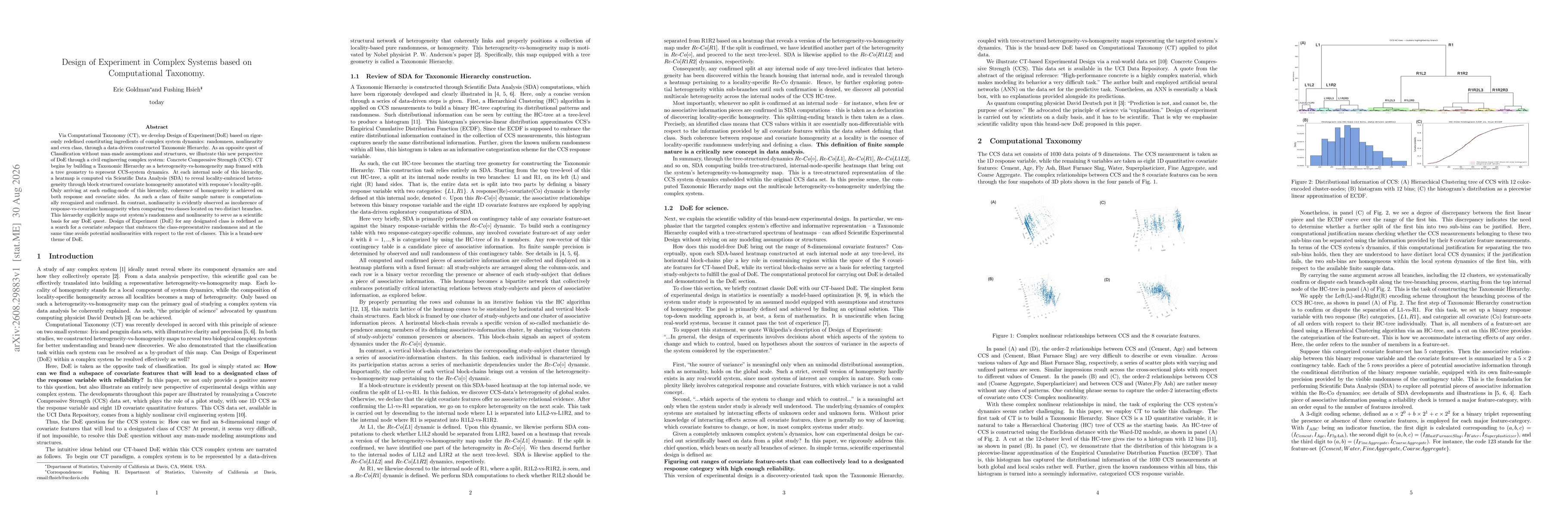 Thumbnail for Design of Experiment in Complex Systems based on Computational Taxonomy