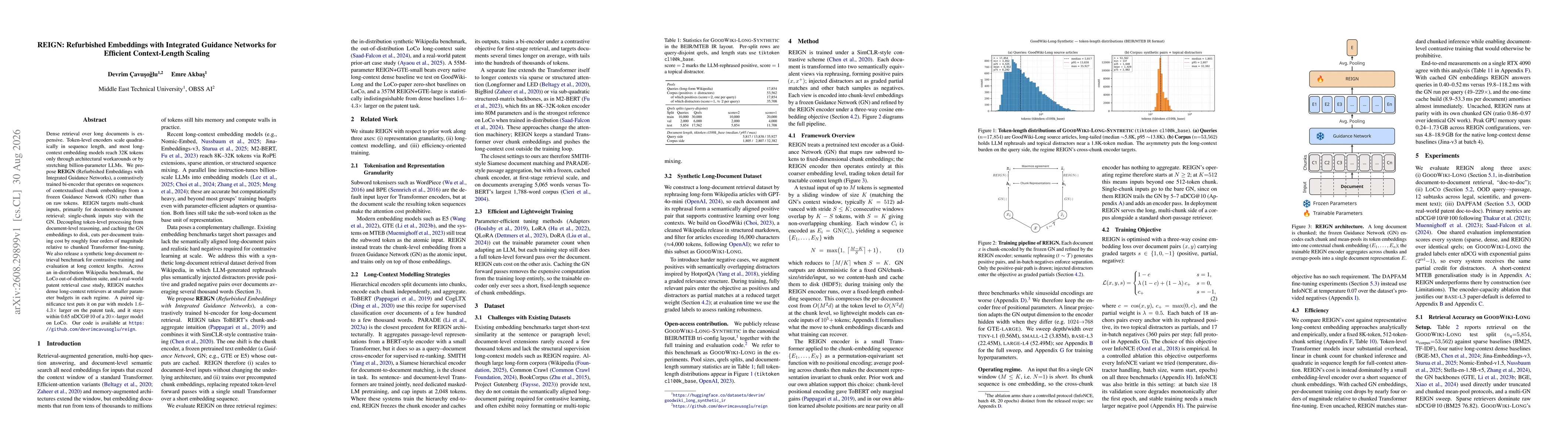Thumbnail for REIGN: Refurbished Embeddings with Integrated Guidance Networks for Efficient Context-Length Scaling