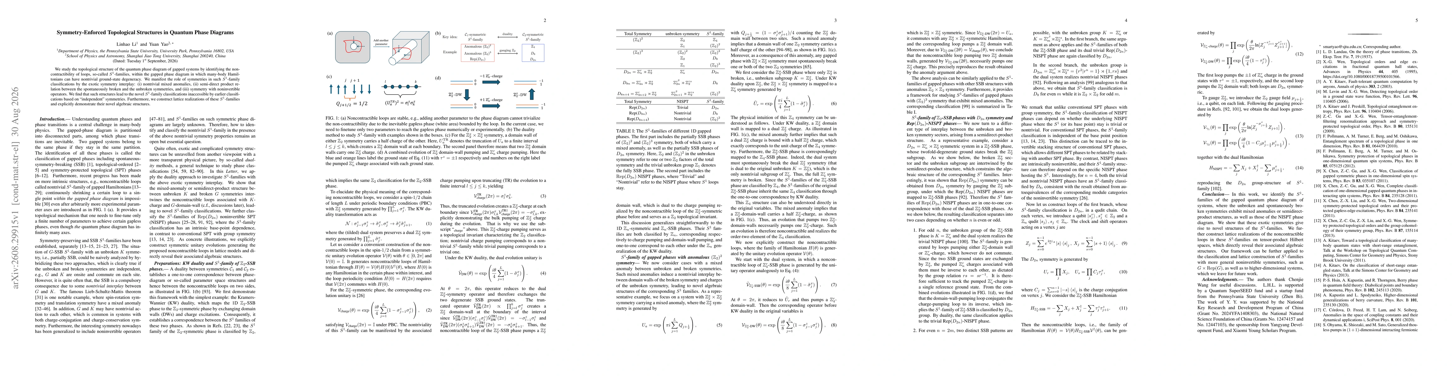 Thumbnail for Symmetry-Enforced Topological Structures in Quantum Phase Diagrams