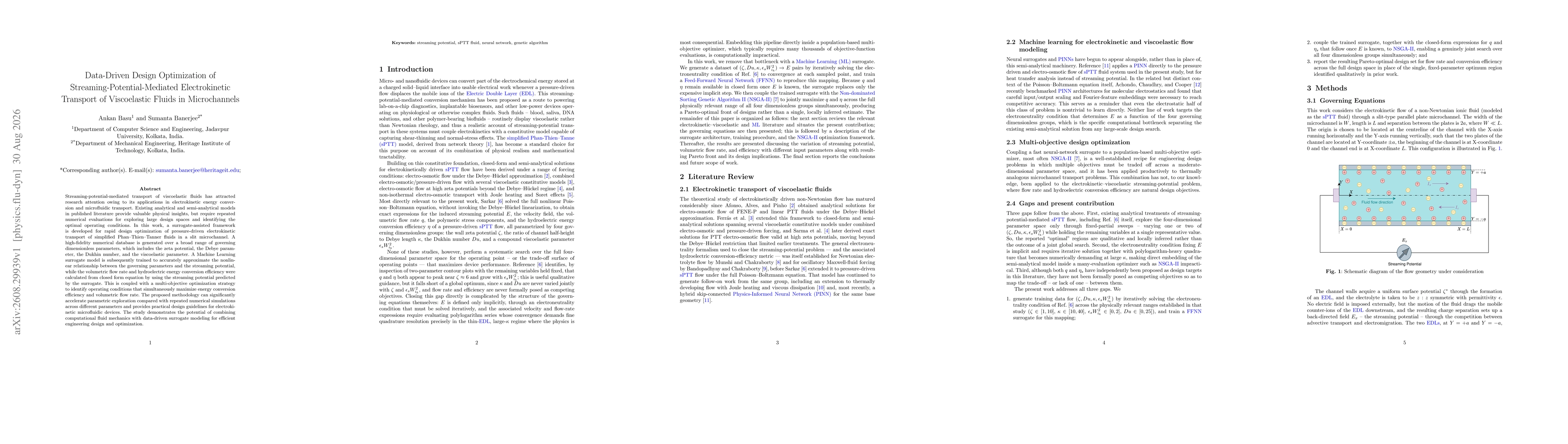 Thumbnail for Data-Driven Design Optimization of Streaming-Potential-Mediated Electrokinetic Transport of Viscoelastic Fluids in Microchannels
