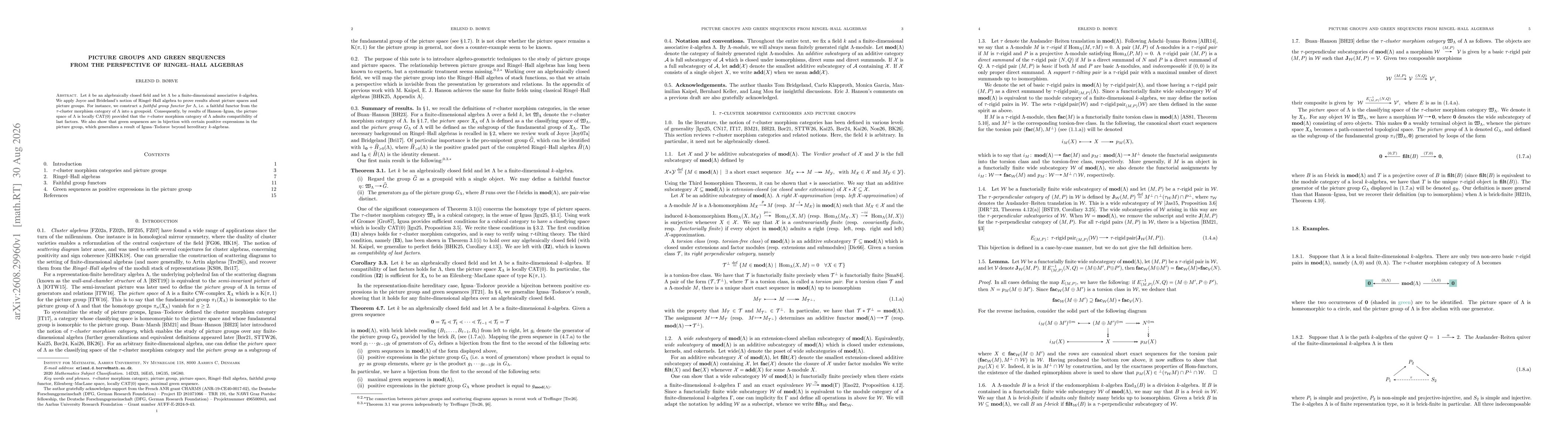 Thumbnail for Picture groups and green sequences from the perspective of Ringel--Hall algebras