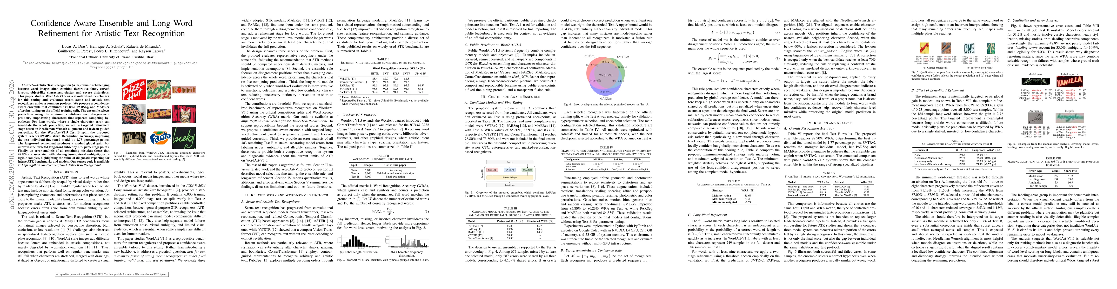 Thumbnail for Confidence-Aware Ensemble and Long-Word Refinement for Artistic Text Recognition