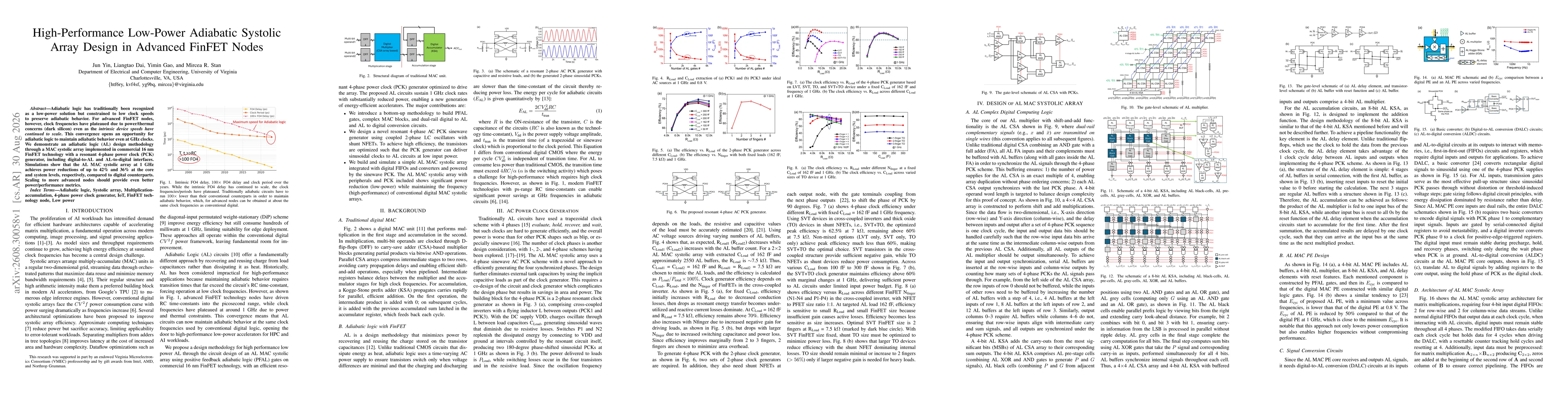 Thumbnail for High-Performance Low-Power Adiabatic Systolic Array Design in Advanced FinFET Nodes