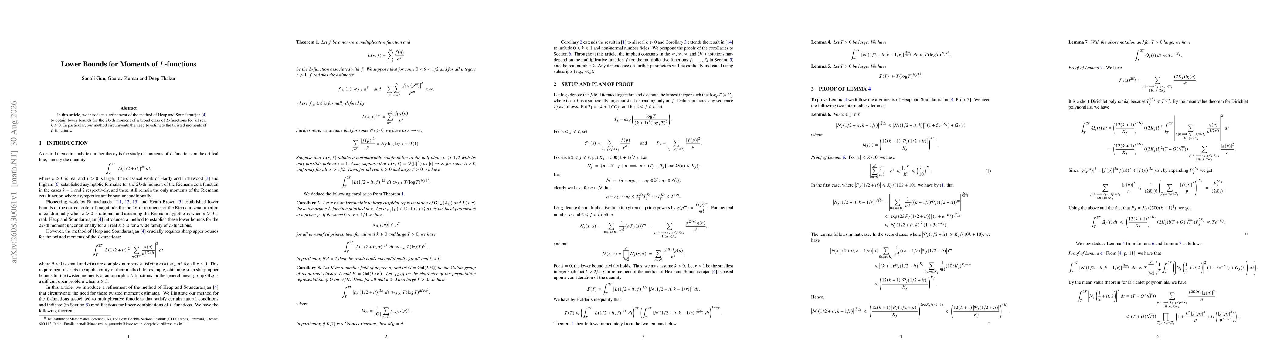 Thumbnail for Lower Bounds for Moments of $L$-functions