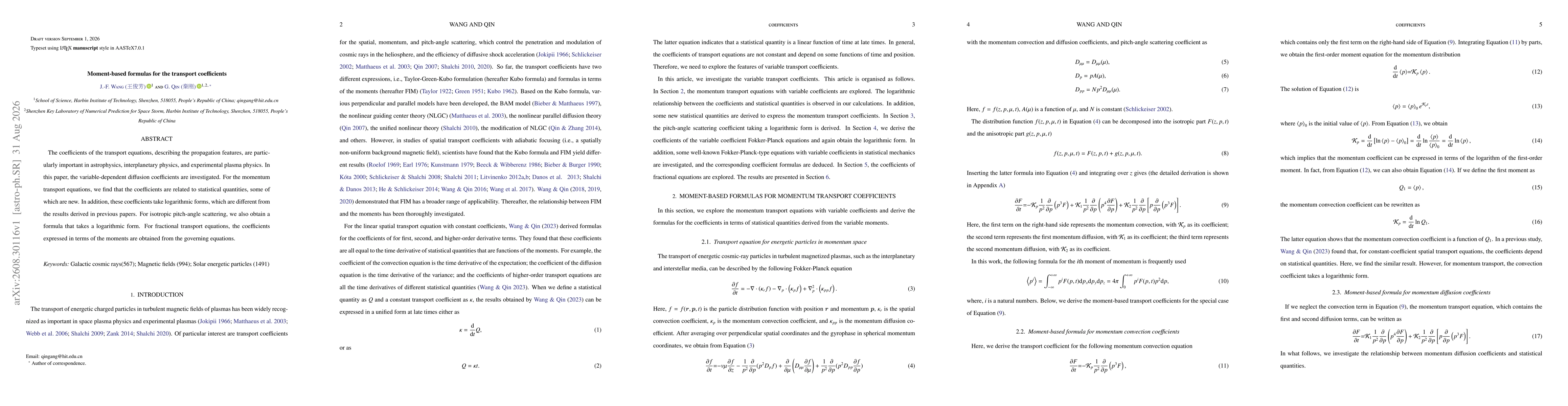 Thumbnail for Moment-based formulas for the transport coefficients