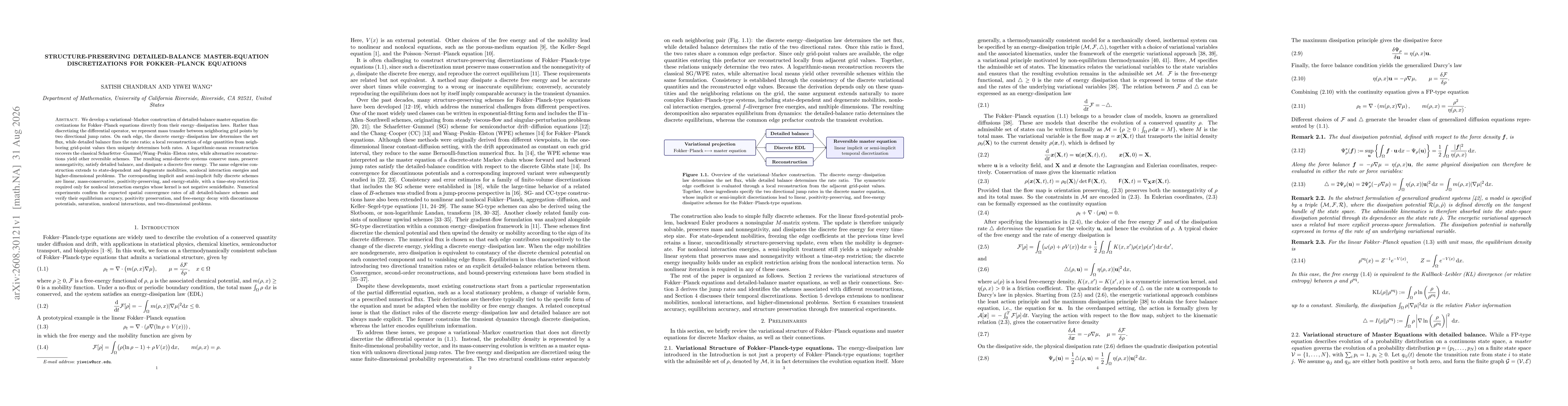 Thumbnail for Structure-Preserving Detailed-Balance Master-Equation Discretizations for Fokker--Planck Equations
