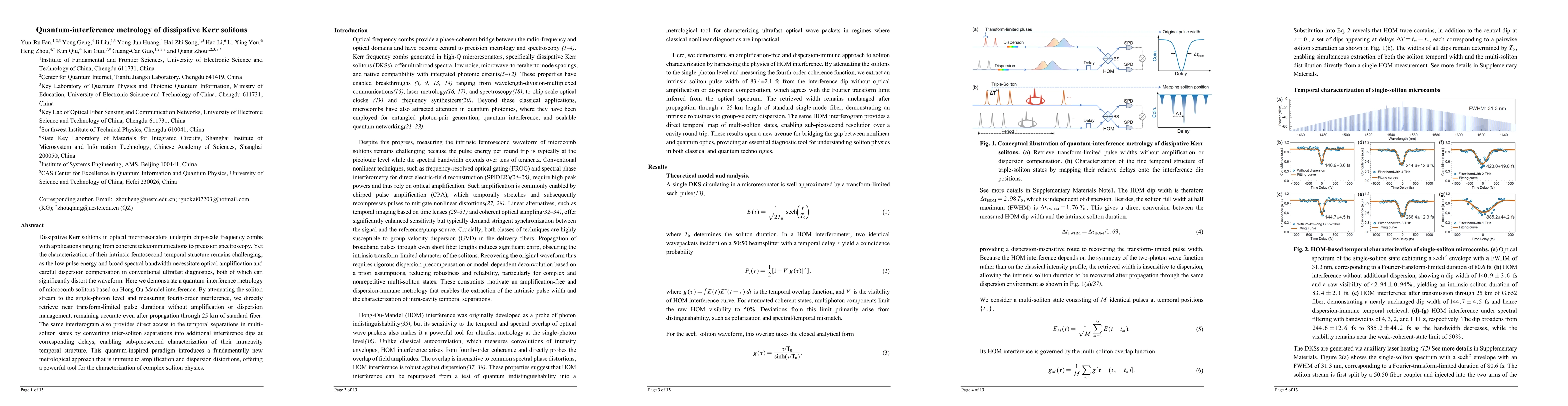 Thumbnail for Quantum-interference metrology of dissipative Kerr solitons