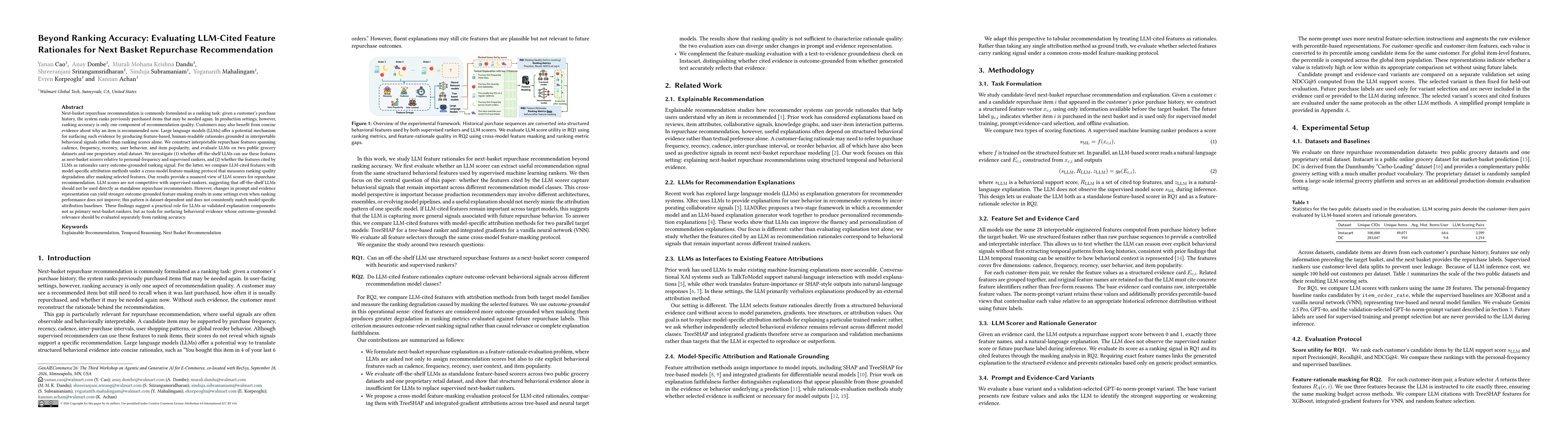 Thumbnail for Beyond Ranking Accuracy: Evaluating LLM-Cited Feature Rationales for Next Basket Repurchase Recommendation