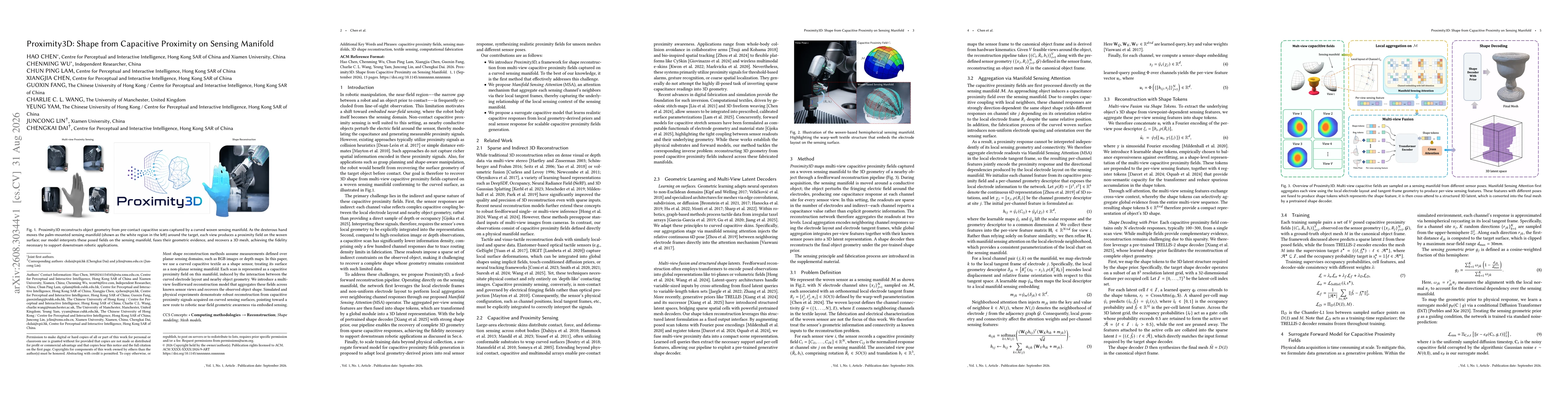 Thumbnail for Proximity3D: Shape from Capacitive Proximity on Sensing Manifold