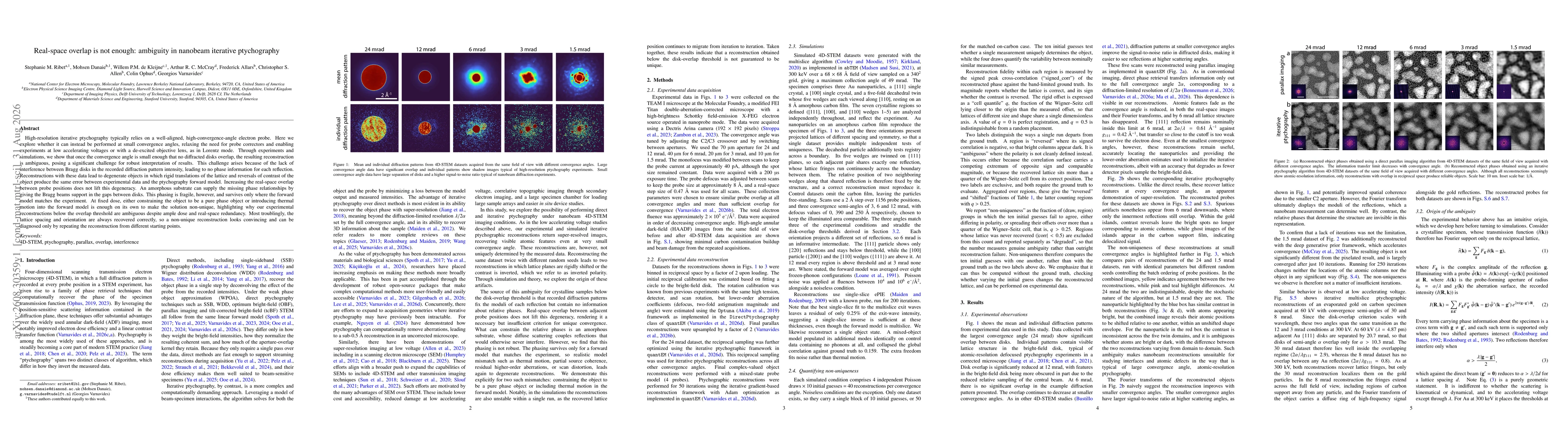 Thumbnail for Real-space overlap is not enough: ambiguity in nanobeam iterative ptychography