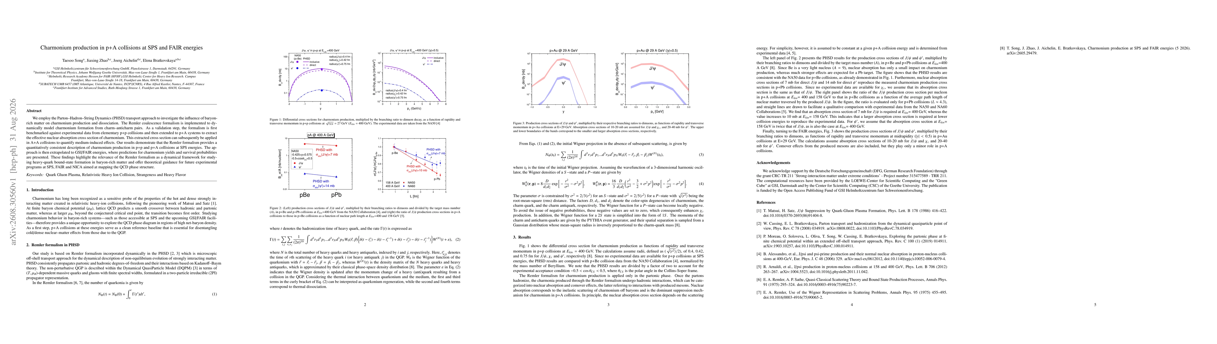 Thumbnail for Charmonium production in p+A collisions at SPS and FAIR energies