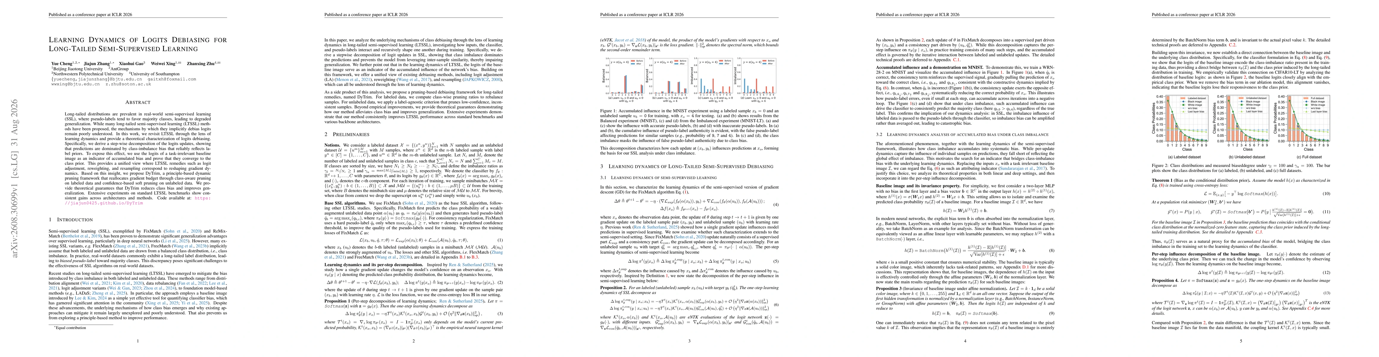 Thumbnail for Learning Dynamics of Logits Debiasing for Long-Tailed Semi-Supervised Learning