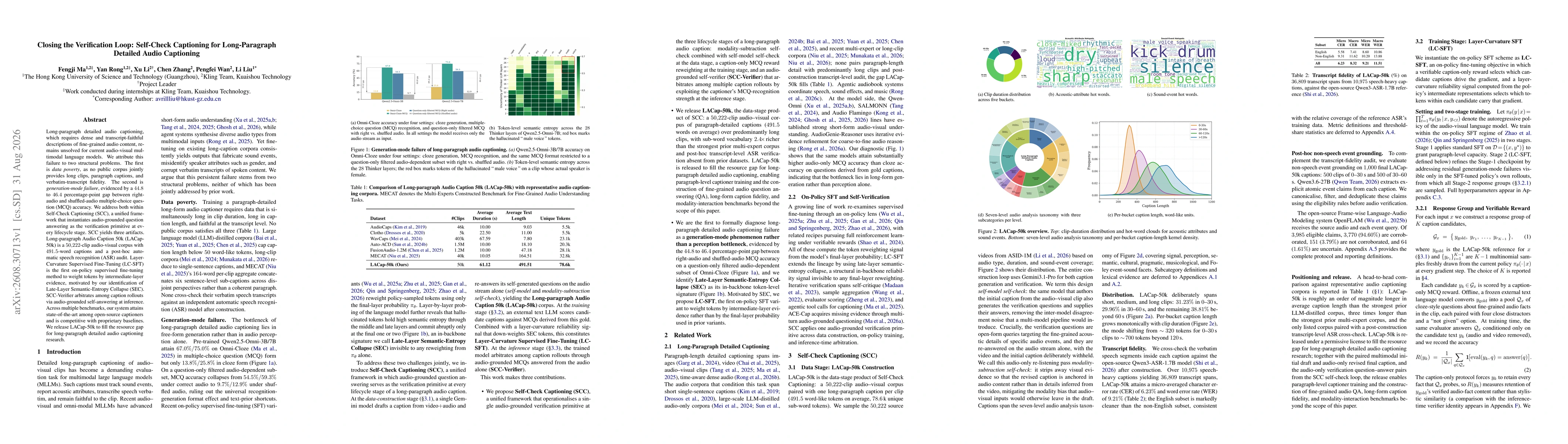 Thumbnail for Closing the Verification Loop: Self-Check Captioning for Long-Paragraph Detailed Audio Captioning
