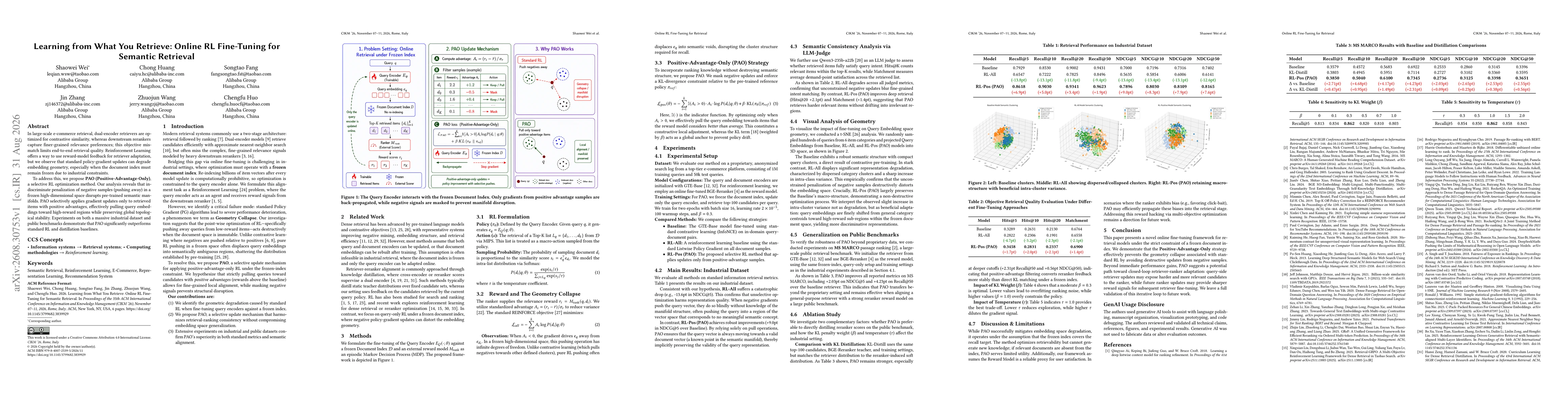 Thumbnail for Learning from What You Retrieve: Online RL Fine-Tuning for Semantic Retrieval