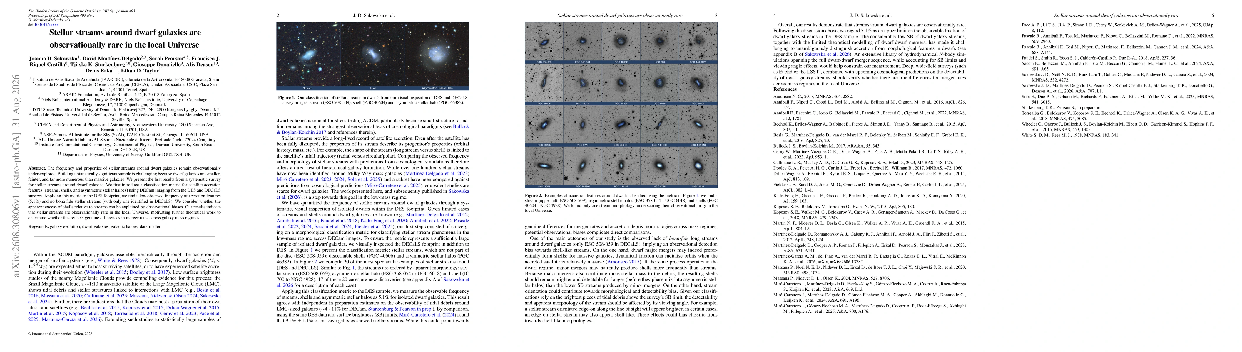 Thumbnail for Stellar streams around dwarf galaxies are observationally rare in the local Universe