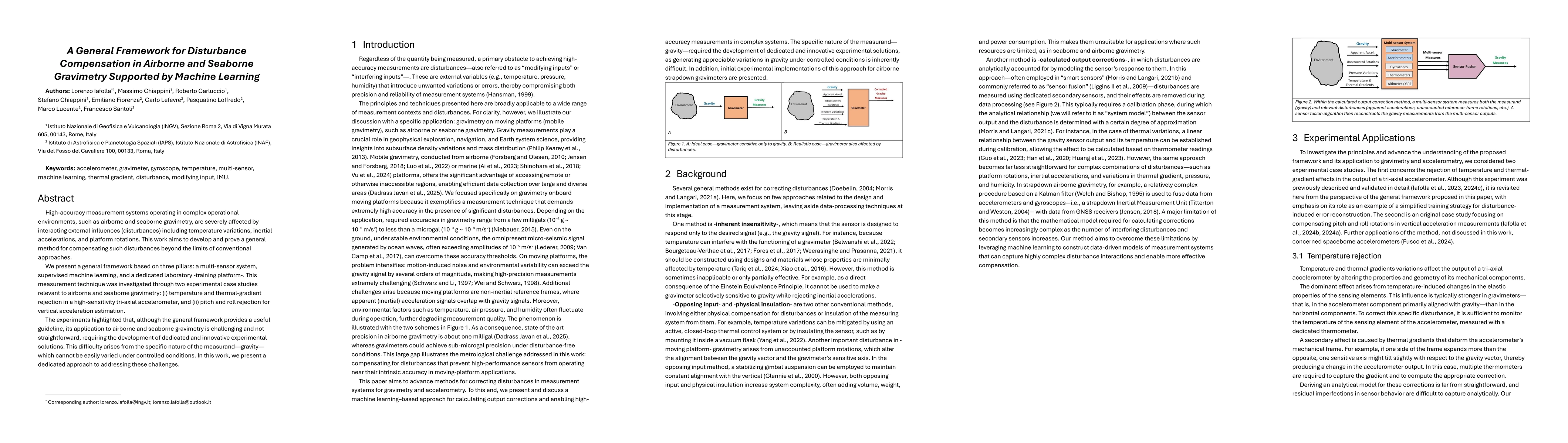 Thumbnail for A general framework for disturbance compensation in airborne and seaborne gravimetry supported by machine learning