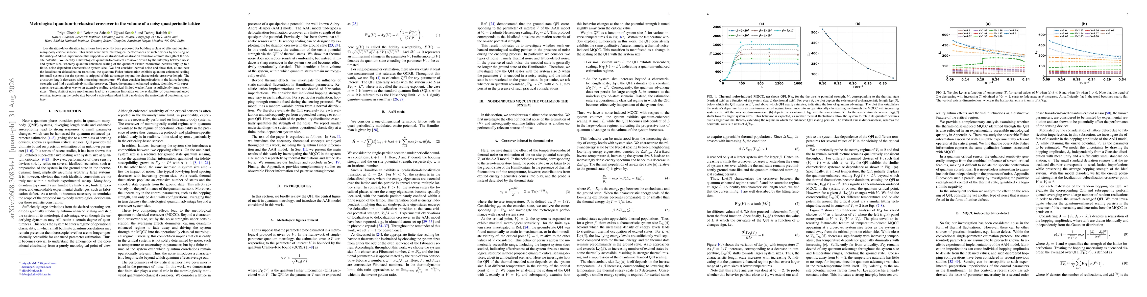 Thumbnail for Metrological quantum-to-classical crossover in the volume of a noisy quasiperiodic lattice