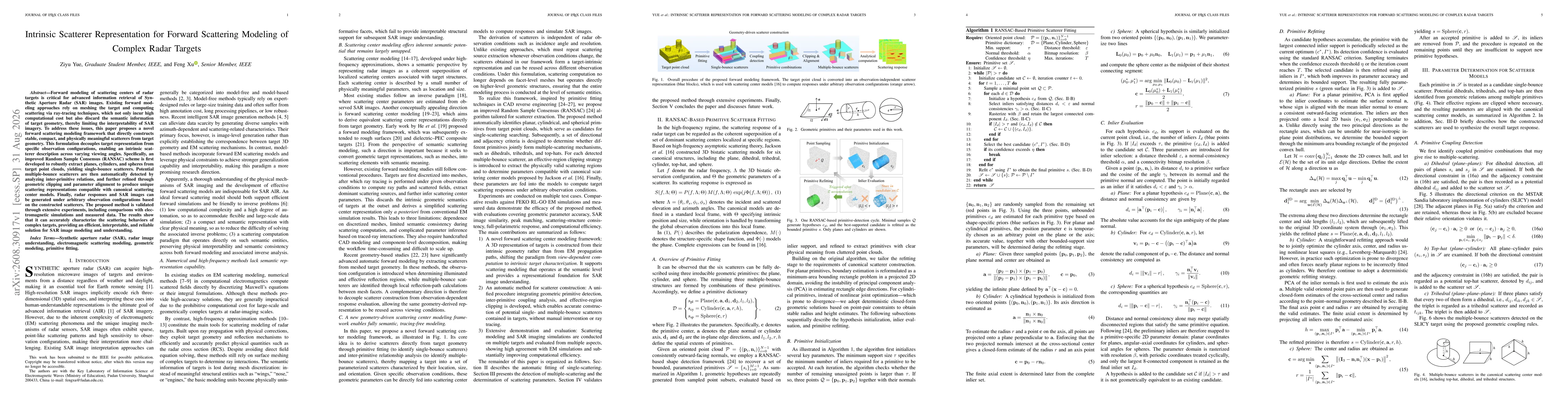 Thumbnail for Intrinsic Scatterer Representation for Forward Scattering Modeling of Complex Radar Targets