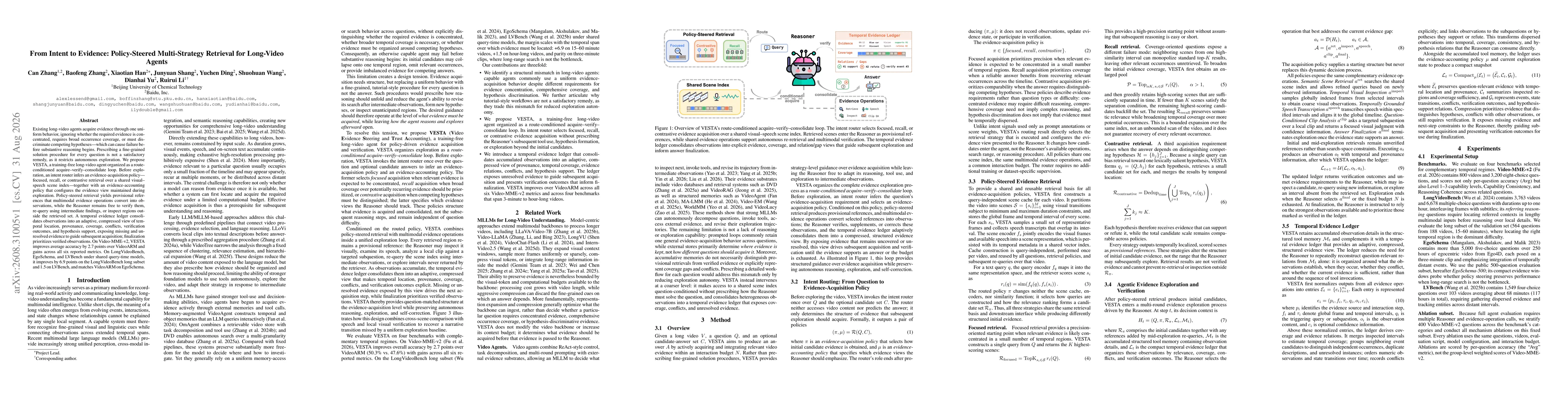 Thumbnail for From Intent to Evidence: Policy-Steered Multi-Strategy Retrieval for Long-Video Agents