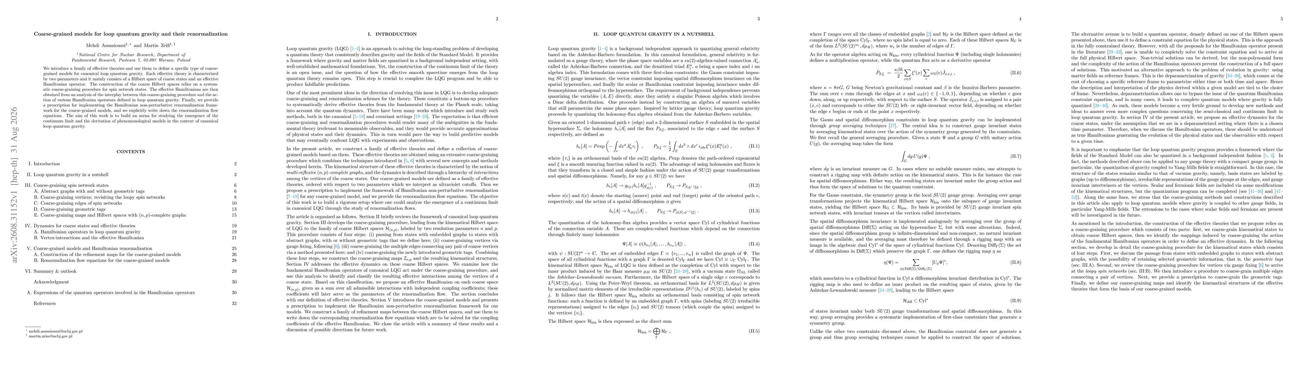 Thumbnail for Coarse-grained models for loop quantum gravity and their renormalization