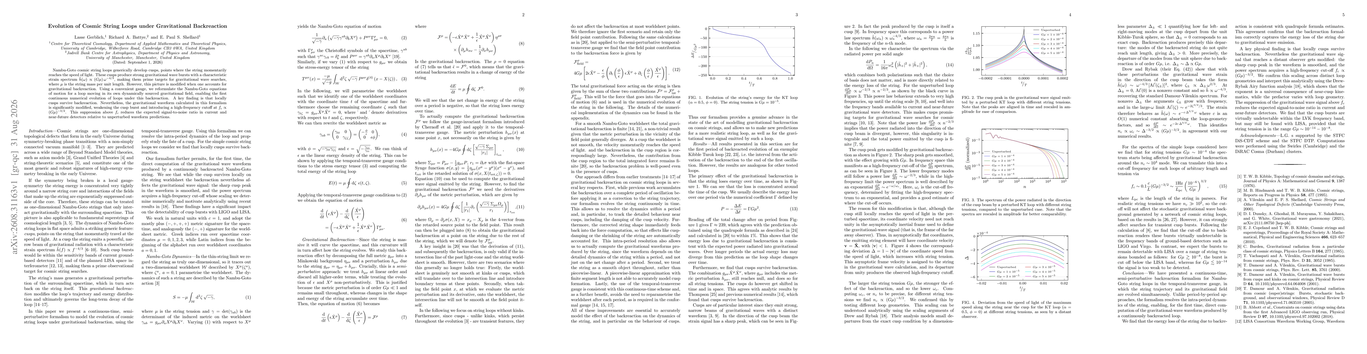 Thumbnail for Evolution of Cosmic String Loops under Gravitational Backreaction