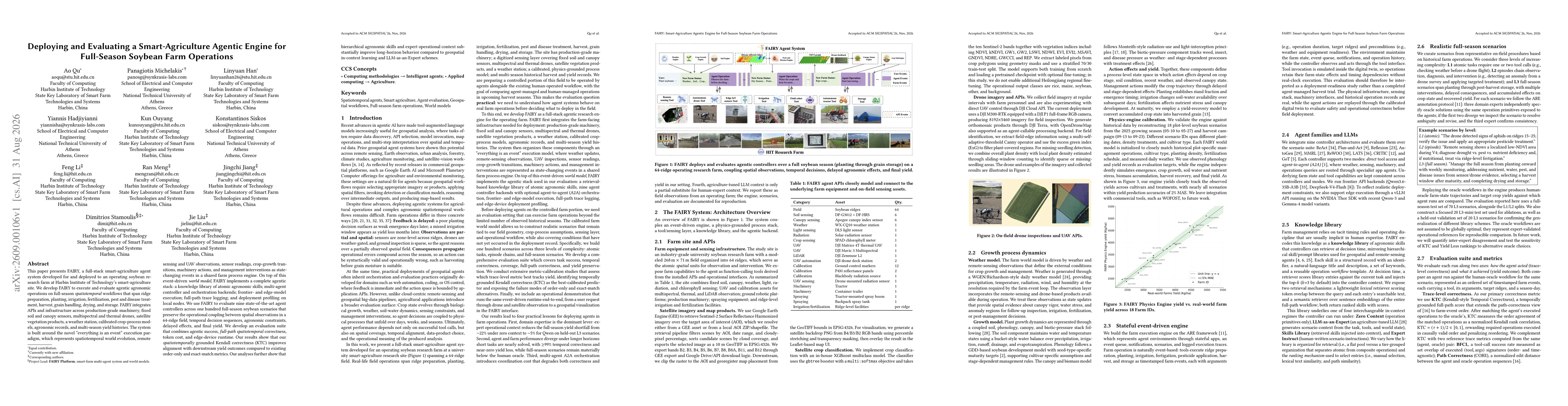 Thumbnail for Deploying and Evaluating a Smart-Agriculture Agentic Engine for Full-Season Soybean Farm Operations