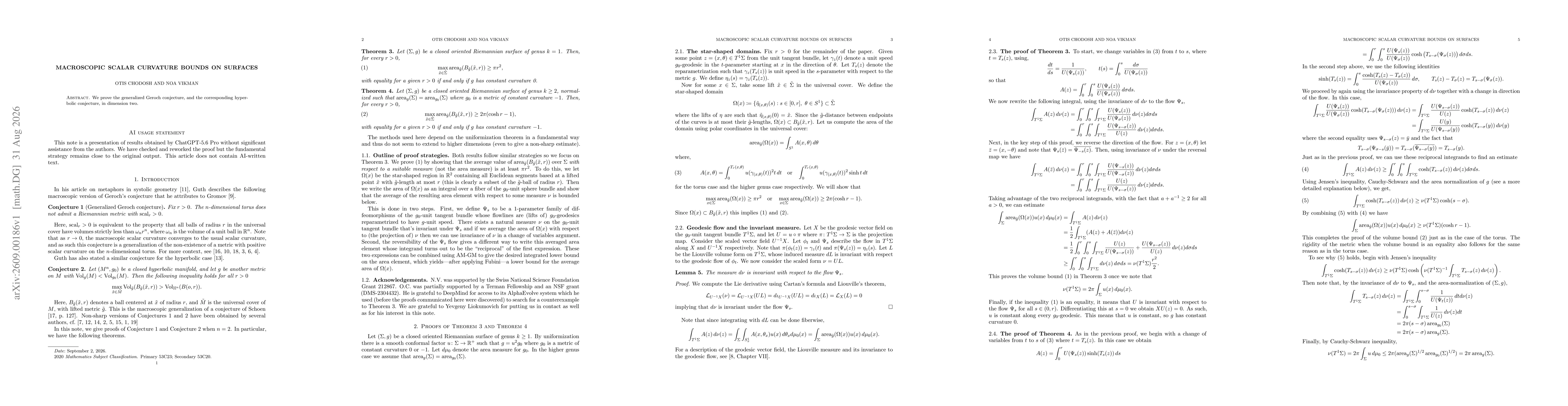Thumbnail for Macroscopic scalar curvature bounds on surfaces