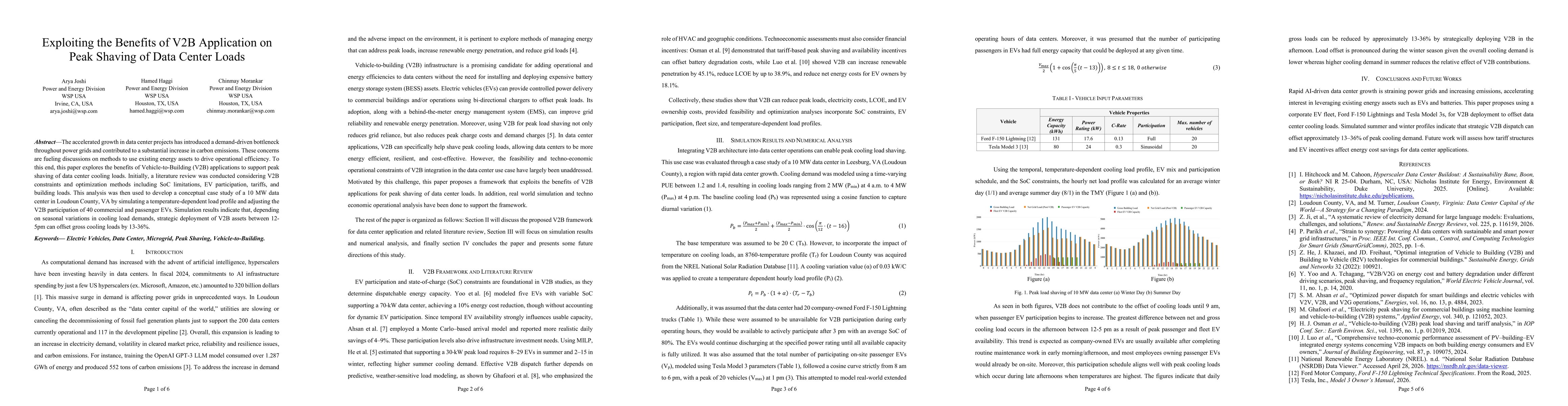 Thumbnail for Exploiting the Benefits of V2B Application on Peak Shaving of Data Center Loads