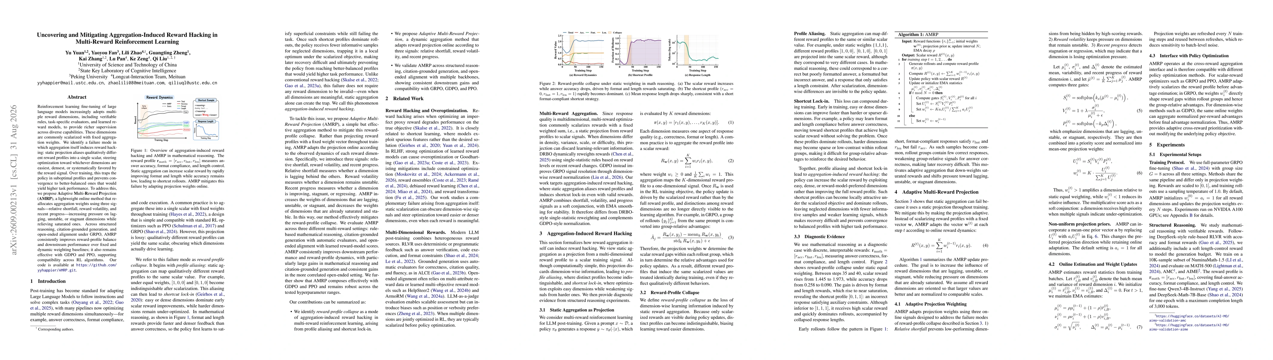 Thumbnail for Uncovering and Mitigating Aggregation-Induced Reward Hacking in Multi-Reward Reinforcement Learning