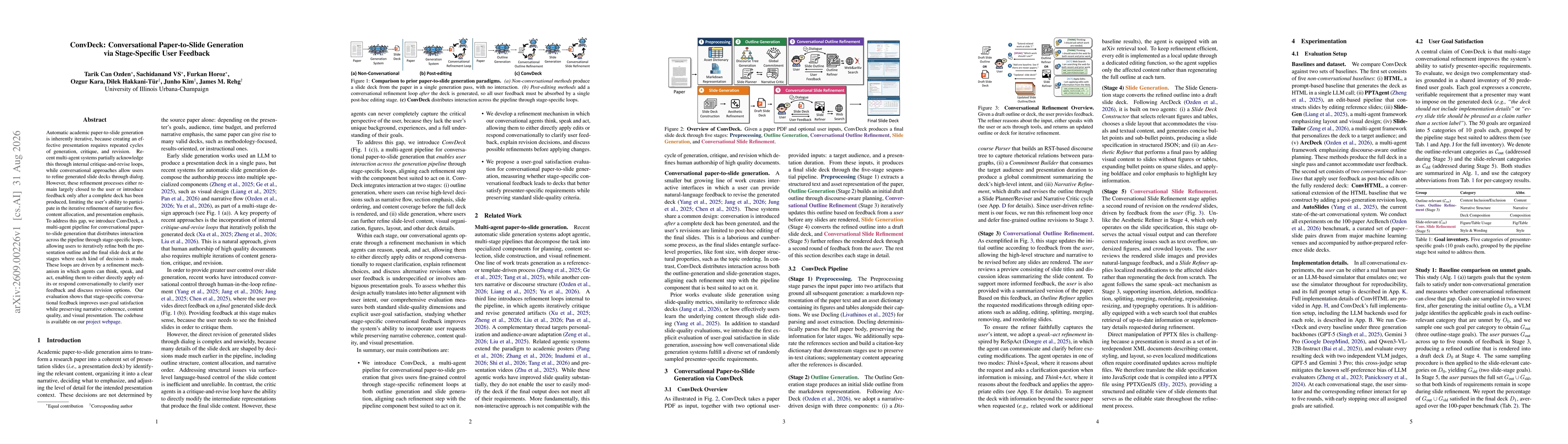 Thumbnail for ConvDeck: Conversational Paper-to-Slide Generation via Stage-Specific User Feedback