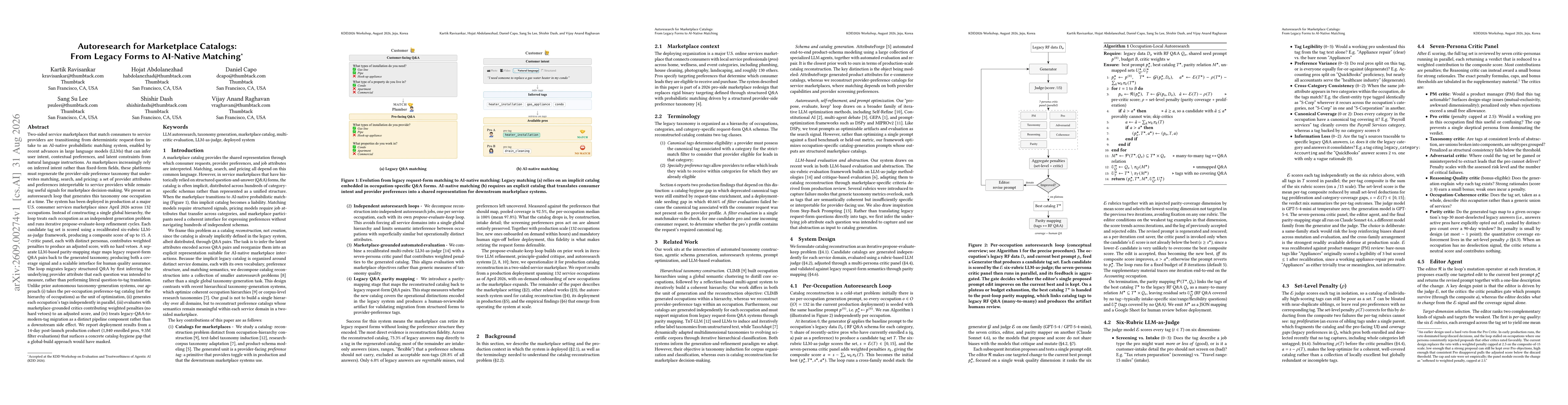 Thumbnail for Autoresearch for Marketplace Catalogs: From Legacy Forms to AI-Native Matching