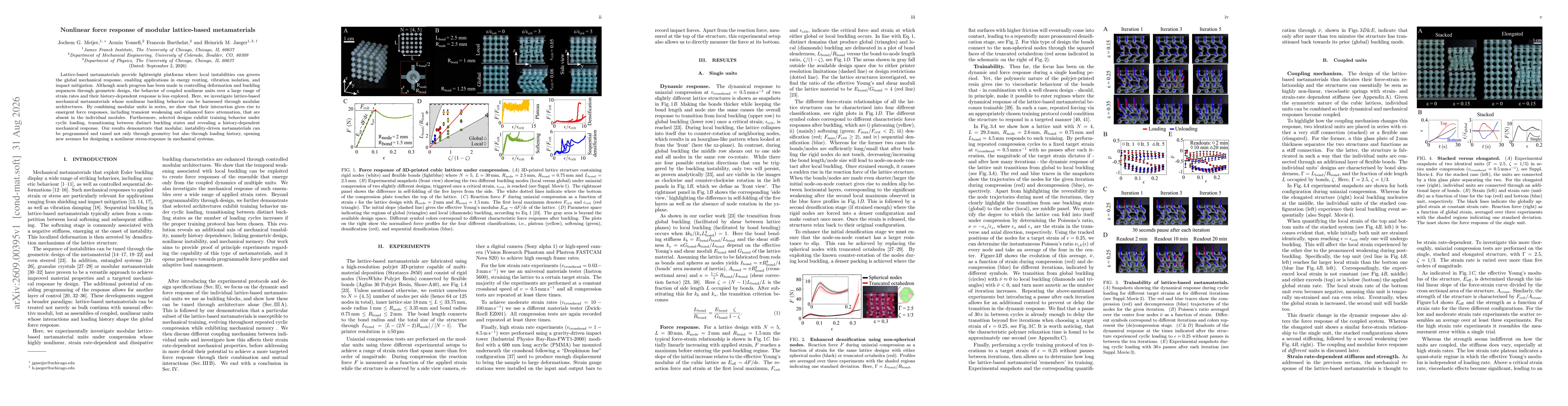 Thumbnail for Nonlinear force response of modular lattice-based metamaterials