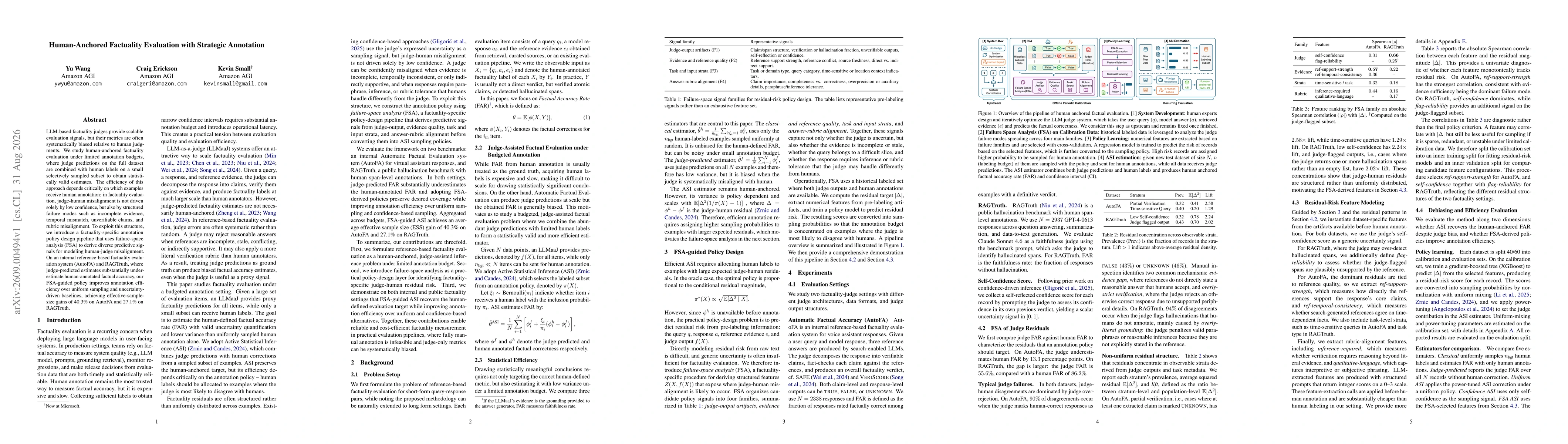 Thumbnail for Human-Anchored Factuality Evaluation with Strategic Annotation
